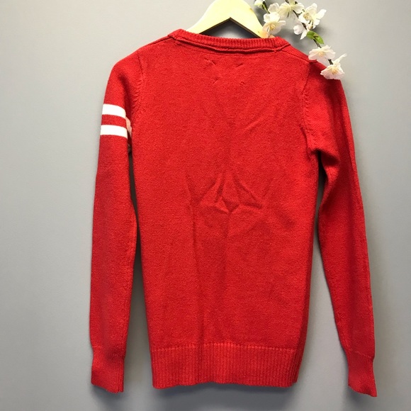 Alcott Women’s Red Cardigan Varsity Sweater Size Small [R] - Picture 5 of 7